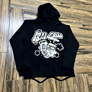 Men's Plus Size No <b>String</b> Oversized 3D Puff Printing Cropped <b>Top</b> Hoodie Custom Logo 340g Eco-Friendly 100% Cotton Fleece Knitted - Product Image 1