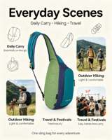 Sac bandoulière 5L en polyester recyclé avec sangle en maille respirante et clip porte-clés pour les voyages en extérieur, logo personnalisé