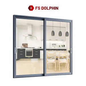 Philippines Price Triple Panel Aluminum 8 Ft Soft Close Sliding Glass Doors