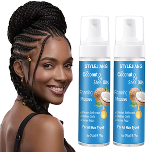 <span class=keywords><strong>Mousse</strong></span> et cire coiffante 2-en-1 à l'huile de coco 258 ml – Coiffage rapide, tenue longue durée, définit les boucles glamour – Cire moussante - Product Image 5
