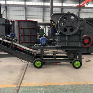 28 tấn mỗi giờ di động DIESEL Máy Nghiền hàm Rock rusher Máy Nghiền đá nhỏ để làm cho sỏi di động DIESEL Máy Nghiền hàm - Product Image 1