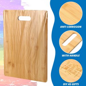 JQ Big 6 en madera personalizada para picar epicúreo 4 en 1 pizza de bambú pan en blanco grande madera de nogal tabla de cortar única - Product Image 4