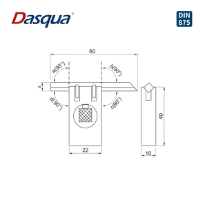 Outils de mesure d'angle biseauté carré de cheveux réglables de précision de Dasqua avec la méthode d'écart léger - Product Image 2