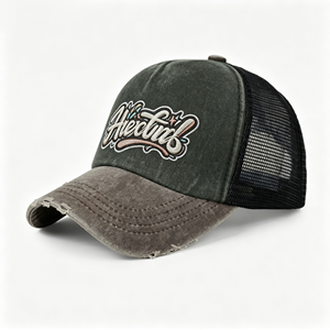 5-panels Trucker Snapback Mesh Cap/<b>flat</b> Bill Fashion Design Trucker <b>Hat</b>/screen Printing logo Truckers Cap - Product Image 3
