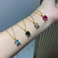 Kalung Liontin Emas Asli 18K AU750 Mewah Perhiasan Wanita