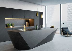 Mobile da Cucina Moderno Minimalista Personalizzato Direttamente dalla Fabbrica Nordamericana per Casa/Appartamento con Pannello in Melamina Lavello e Paraschizzi - Product Image 6