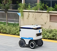 Robot de livraison SpeedyBot Pro pour intérieur et extérieur, charge utile de 100 kg, stockage de 100 L, navigation IA, IP65, autonomie de 18 h pour hôtel, restaurant