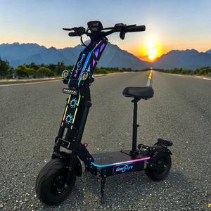 2026 Wholesale 13 Inch Fat Tire 40-100AH Dual Motor 80-300KM Long Range 72V Geofought G14 NFC Card Start Adult Electric <b>Scooter</b> - Product Image 1