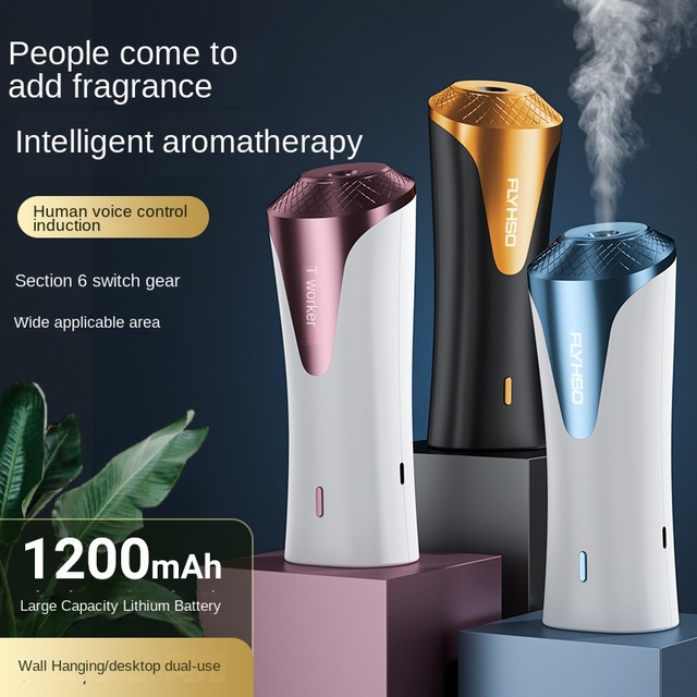 Two-in-One Hotel Aromatherapy Machine New Intelligent Induction Perfume Dispenser Voice Control Wall-Mounted for Home Office Use