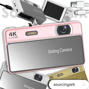Sourcingark Retro Sliding Digital Camera 4K Compact Pocket Camera with HIgh-quality Sensor 2.8 Inch IPS Screen 16X Zoom M15 - Product Image 1