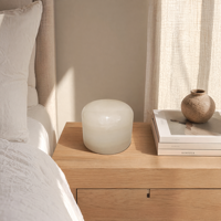 Abat-jour en marbre naturel blanc, LED de luxe, sur mesure, en marbre naturel pour villa, hôtel, salon