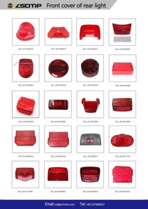 33701-041-671ที่ครอบไฟท้ายรถจักรยานยนต์สีแดงเลนส์สำหรับ CB125 S CL90 C90 C70E <span class=keywords><strong>CB350</strong></span> CB125S - Product Image 5