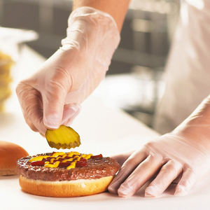 Clear PVC Bergamot Healthcare Supply Gloves CE & ISO Certified Sizes XS-XL - Product Image 2