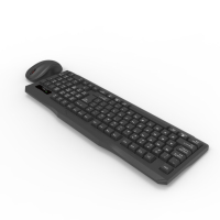 Clavier et souris de jeu sans fil 2.4Ghz avec logo personnalisé de type mini arabe russe turc