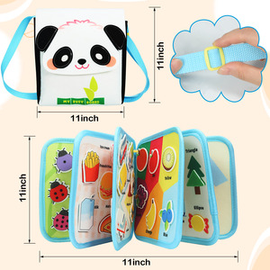 <span class=keywords><strong>Livre</strong></span> d'histoires interactif créatif en feutre pour la maternelle, <span class=keywords><strong>livre</strong></span> sensoriel d'apprentissage 3D en feutre, <span class=keywords><strong>livre</strong></span> d'activités Montessori en feutre pour tout-petits - Product Image 2