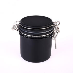 Pot <span class=keywords><strong>Kilner</strong></span> en plastique PET de haute qualité 200ml noir cosmétiques soins de la peau Gel Lotion emballage Clip Top Jar - Product Image 4