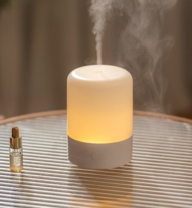 ठंडा धुंध मिनी एयर ह्यूमिडिफायर 2025 नए सफेद रात लैंप तेल विसारक - Product Image 1