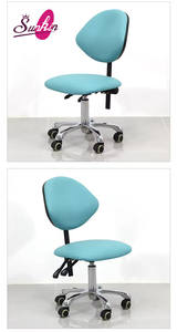 Chaise de salon réglable en Offre Spéciale avec roues roulantes au design ergonomique pour spa de beauté Salon de <span class=keywords><strong>coiffure</strong></span> Nail <span class=keywords><strong>Studio</strong></span> - Product Image 5