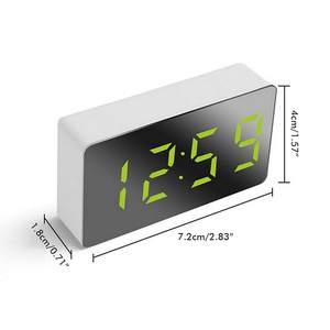 Reloj LED Alarma Pantalla grande Mini Reloj despertador <span class=keywords><strong>digital</strong></span> de temperatura silenciosa con pantalla de tiempo LED Reloj electrónico - Product Image 4