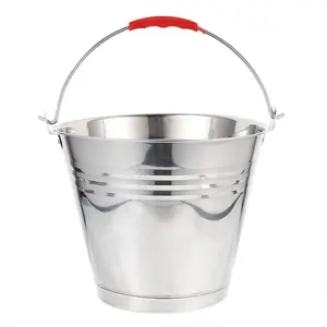 Eco-friendly Stainless Steel Party Bottle Water Drink Beer Ice Bucket Chiller Cooler Beverage Champagne Pail Tub