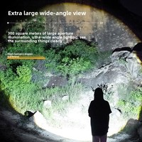 Linterna Táctica Súper Brillante al por Mayor, Impermeable, Recargable, con Zoom Óptico, Haz de Largo Alcance, para Acampar al Aire Libre, Trabajo, Linterna
