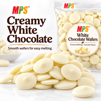 Chocolat Blanc en Gros Personnalisé 100 % Pur Beurre de Cacao Ingrédient Chocolat Forme Bouton