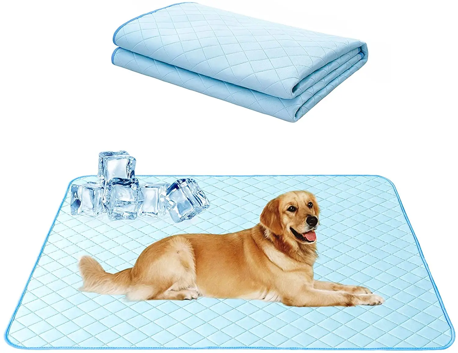 Reusable Waterproof Pet Dog Cooling Mats for Dogs Non Slip Pee Pad Washable Dog Cooling Pad