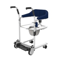 Fauteuil roulant de transport déformable hautement fiable fabriqué en Chine avec pot pour patient, appareil mobile