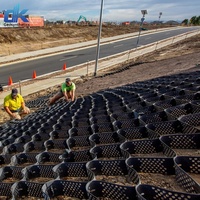 Géocell en HDPE pour allée en gravier, grille de stabilisation du sol de 50 mm à 100 mm de hauteur et murs de soutènement - Géocell grille de stabilisation