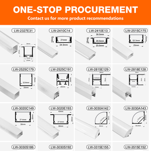 Plafond de ventes directes de l'UE LED éclairage linéaire canal en aluminium cloison sèche bande LED encastrée <span class=keywords><strong>profil</strong></span>é en aluminium - Product Image 3