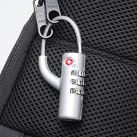 Cadenas de sécurité à combinaison à 3 chiffres sans clé, approuvé par la TSA, pour l'école, la salle de sport, les voyages et les bagages