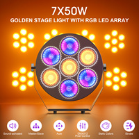 Nouveau 7*50W RVB Par Light DMX Lumières rétro stroboscopiques colorées pour Club DJ Show Stage