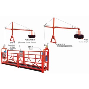 New Powered Zlp630 Zlp500 Zlp800 Suspended Work Scaffolding Platform ZLP500/ZLP630/ZLP800/ZLP1000 Metal ZLP500/ZLP - Product Image 1
