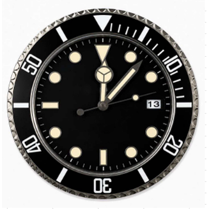 Art Deco Metall-Wanduhr, Geeignet für Zuhause und Büro Art Deco Metall-Uhr Wandkunst-Dekoration - Product Image 3