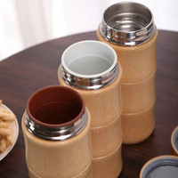Nouveaux gobelets en bambou personnalisés uniques givrés de 20oz à sublimation droits avec logo tasses en vrac en gros