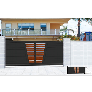 Nhôm Thép Driveway Cổng 6ft Cao Với Bảo Mật Chính Cổng Hợp Chất - Product Image 2