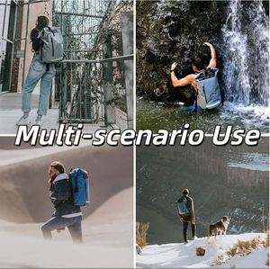 Lightweight Fashion TPU Waterproof Dry Bag with <b>Adjustable</b> <b>Strap</b> 36-56L Hiking Backpack for Mountain Trips - Product Image 6