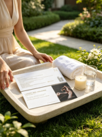 Impresión de Vales de Spa con Estampado en Lámina Dorada Personalizada, Certificado de Regalo con Número de Serie, Papel Especial para Hoteles Cinco Estrellas