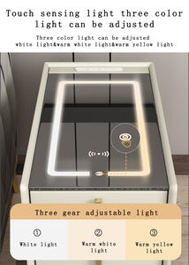 Soporte de noche inteligente, cajonera de almacenamiento con Bluetooth, altavoz, cargador inalámbrico, mesita de noche inteligente - Product Image 4