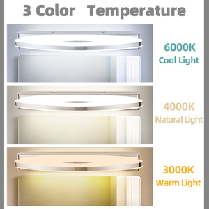 Modern Stainless Steel Indoor LED Wall <b>Light</b> <b>for</b> Home <b>Bathroom</b> Mirror Vanity 2700K Warm White Wall-Mounted 3-Year Warranty - Product Image 2