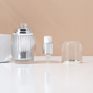 Botella de loción cosmética de plástico profesional Serie de patrones cepillados 15g 30g 50g 30ml 50ml 80ml 100mL Pulverizador de bomba para el cuidado de la piel - Product Image 3