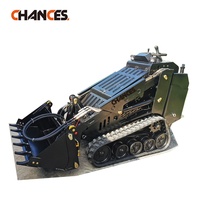 Mini chargeur Skidsteer EPA Kubota Perkins 25hp moteur Diesel noir n'importe quelle pompe de manettes pilotes de couleur pour accessoires Dingo Digga