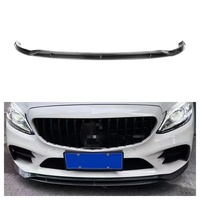 Pièces de voiture en fibre de carbone véritable, style CM, lèvre avant, lèvre de pare-chocs avant pour Mercedes Benz Classe C W205 C43 LCI 2019+ W205