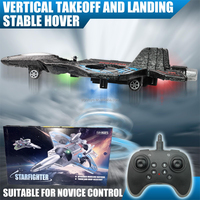 Avion RC en mousse 2,4 GHz, jouet planeur RC sans fil, avec éclairage, batterie rechargeable, télécommande, jouet avion de chasse Star Fighter pour enfants et adultes