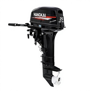 Nuevo Motor de Gasolina de Alta Calidad de 2 Tiempos, 25 HP, 2 Cilindros, 246 CC, Eje Largo, Arranque Manual, Control de Timón, 1 Año de Garantía - Product Image 1