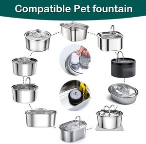 Lot de 16 filtres de remplacement pour fontaine à eau pour chat, en coton éponge à <span class=keywords><strong>charbon</strong></span> <span class=keywords><strong>actif</strong></span> haute densité 8+8, accessoires pour fontaine à eau pour animaux de compagnie - Product Image 2