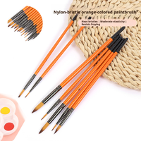 Juego de Pinceles de Precisión con Punta Fina de Nylon, Pincel para Acuarela, Lápiz para Delinear, Herramientas para Manualidades, Pintura DIY, Materiales de Arte