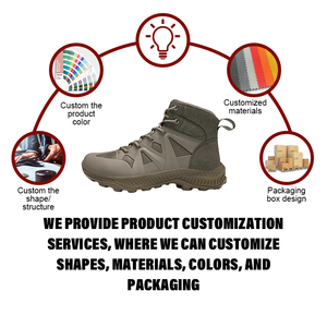 Bottes de montagne professionnelles à tige haute pour hommes, vente en gros, chaussures de sport d'extérieur très populaires pour la randonnée - Product Image 6