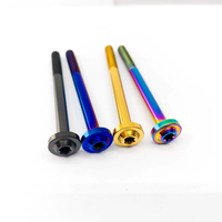 Sekrup Torx Titanium Alloy Disc Head, Baut Titanium, Sekrup Kepala Torx Mesin, Sekrup Anodized Metrik, Pengencang Balap