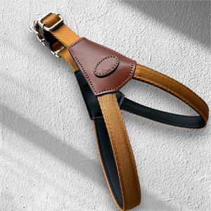 Harnais respirant personnalisé, doux, réglable, en cuir et caoutchouc, laisse pour chien, collier, laisse résistante - Product Image 5